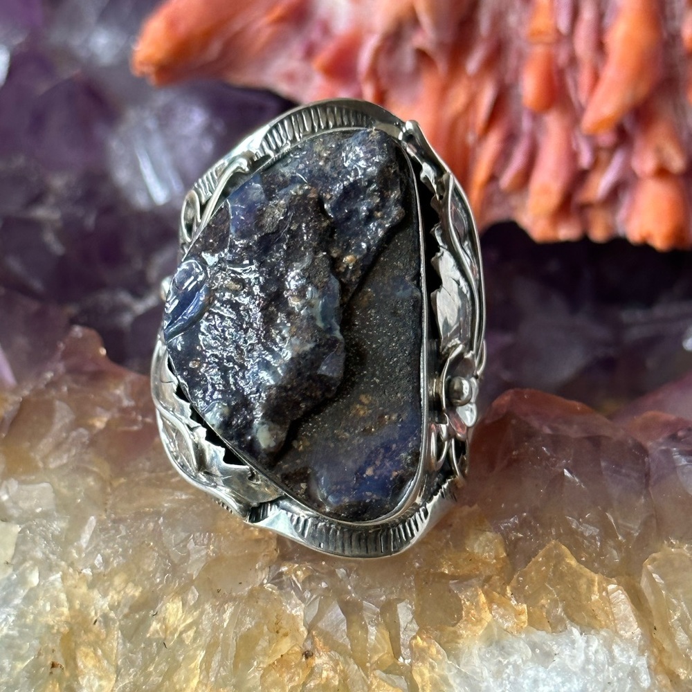 Boulder Opal Statement Sterling Silver Southweste… - image 1